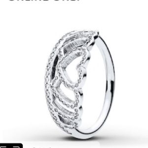 PANDORA Hearts Tiara Ring For Sale (size 60)!!